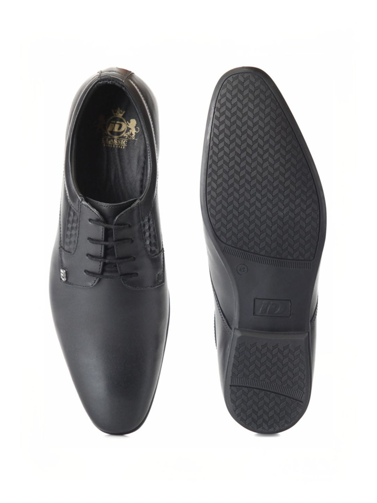 ID Men's Black Derby Shoes