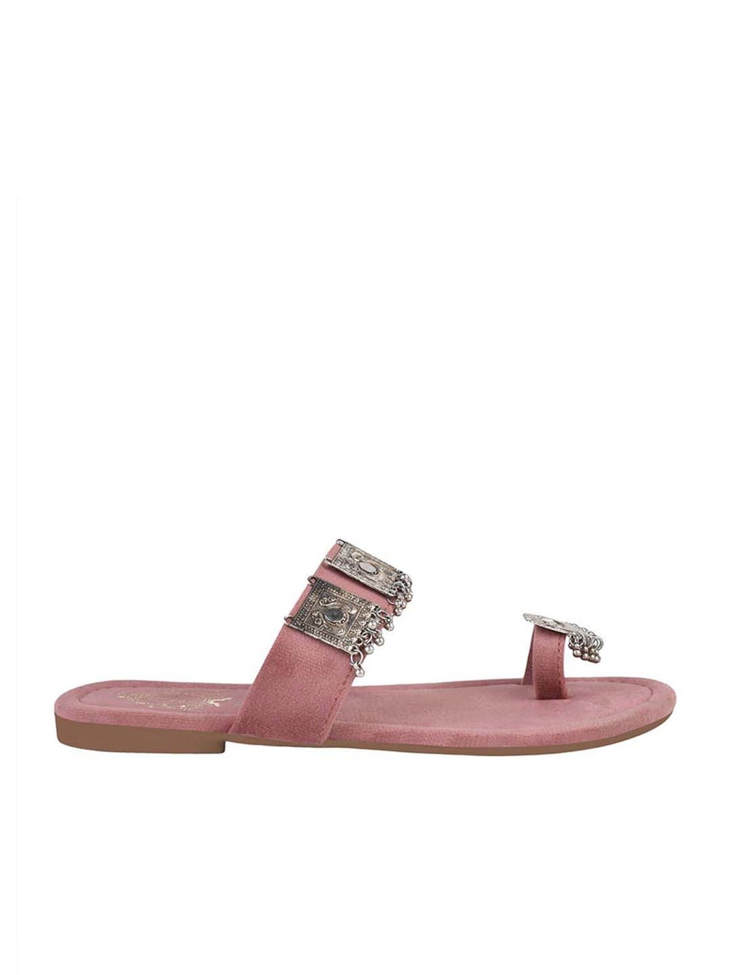 Shoetopia Kids Pink Toe Ring Sandals