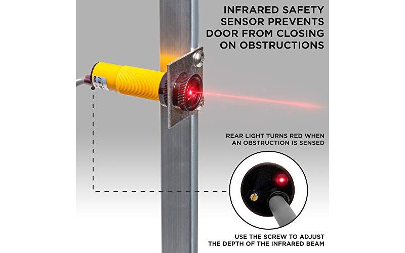 Jumbl Automatic Chicken Coop Door Opener w/Timer and Remote  11" Opening w/Infrared Safety Sensor  Electrical 12V DC Actuator Motor