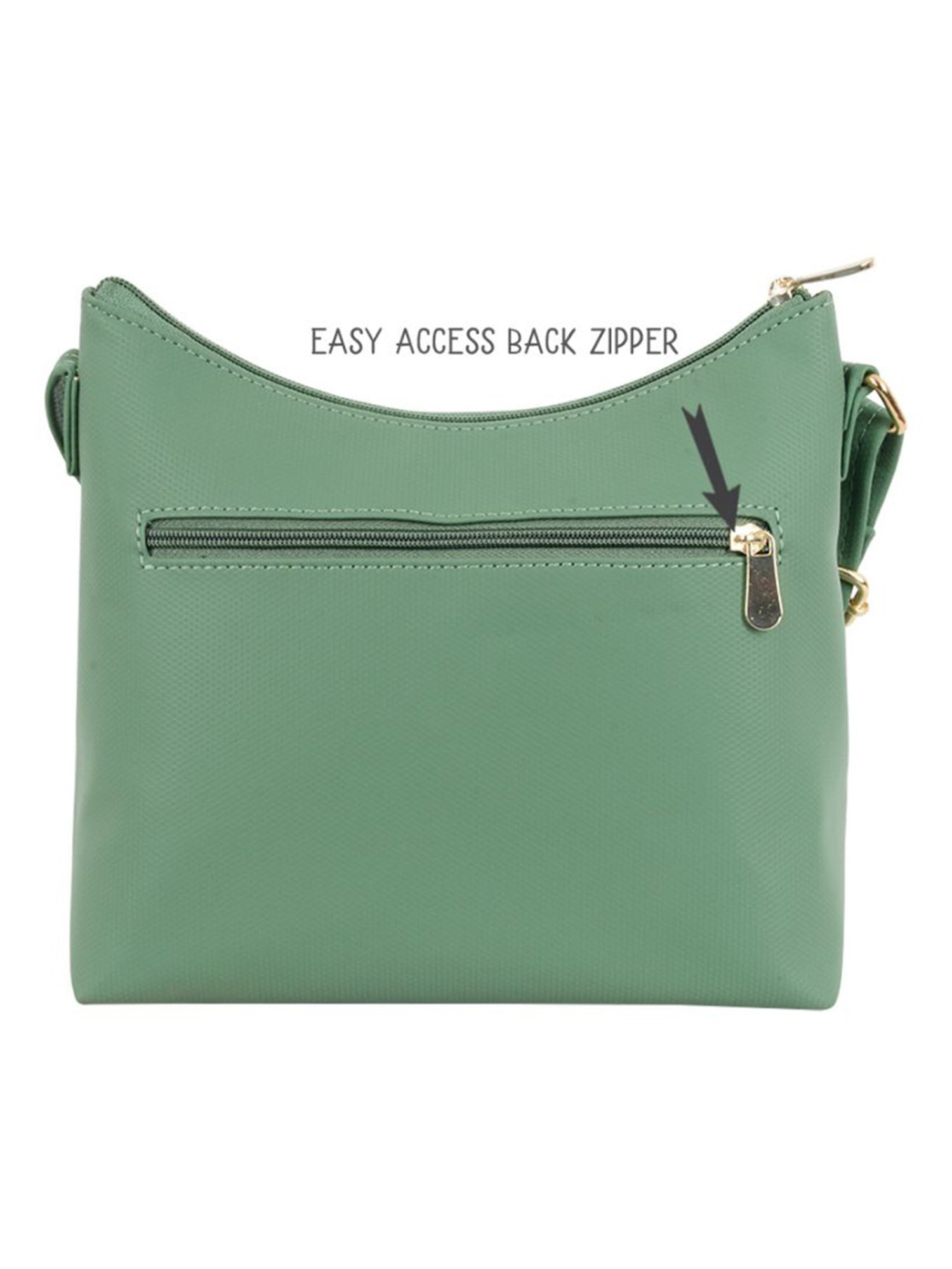 Baggit Green Small Hobo Bag