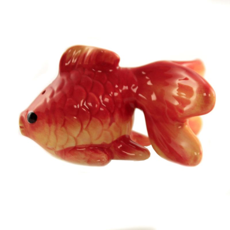 Tabletop 2.0" Gold Fish Salt & Pepper Set Magnetic Pacific Trading  -  Salt And Pepper Shaker Sets