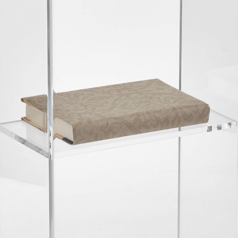 Lectern with Shelf Clear Acrylic - Hampton Collection