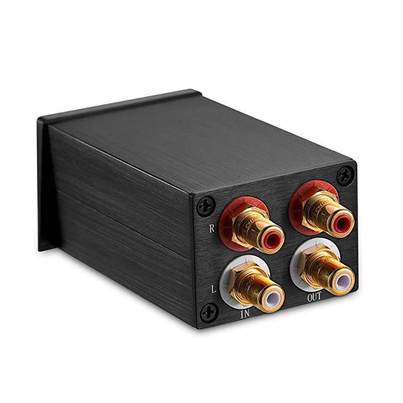 High Precision Passive Preamp Volume Controller VOL Control HiFi Preamplifier ALPS RCAHiFi Version Black