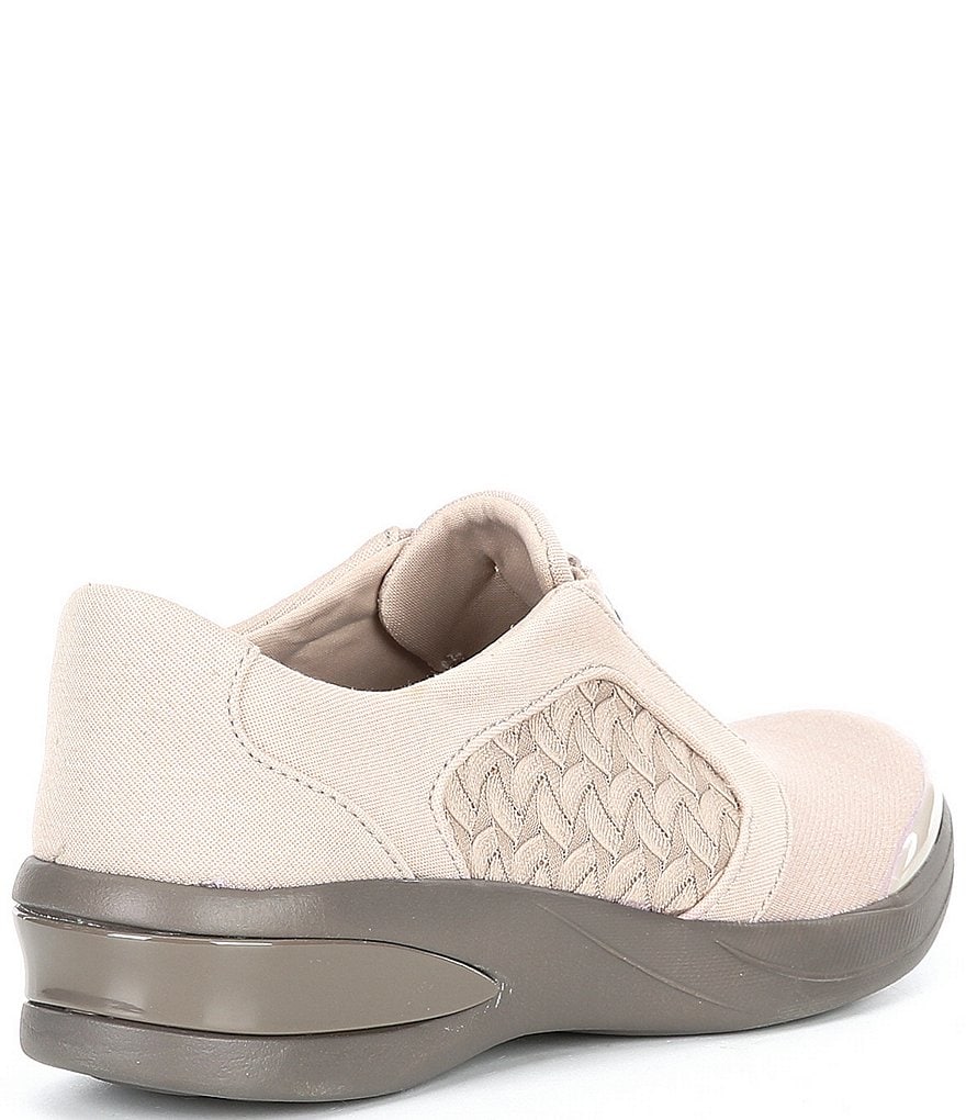 Bzees Florence Center Front Zip Slip-On Washable Sneakers