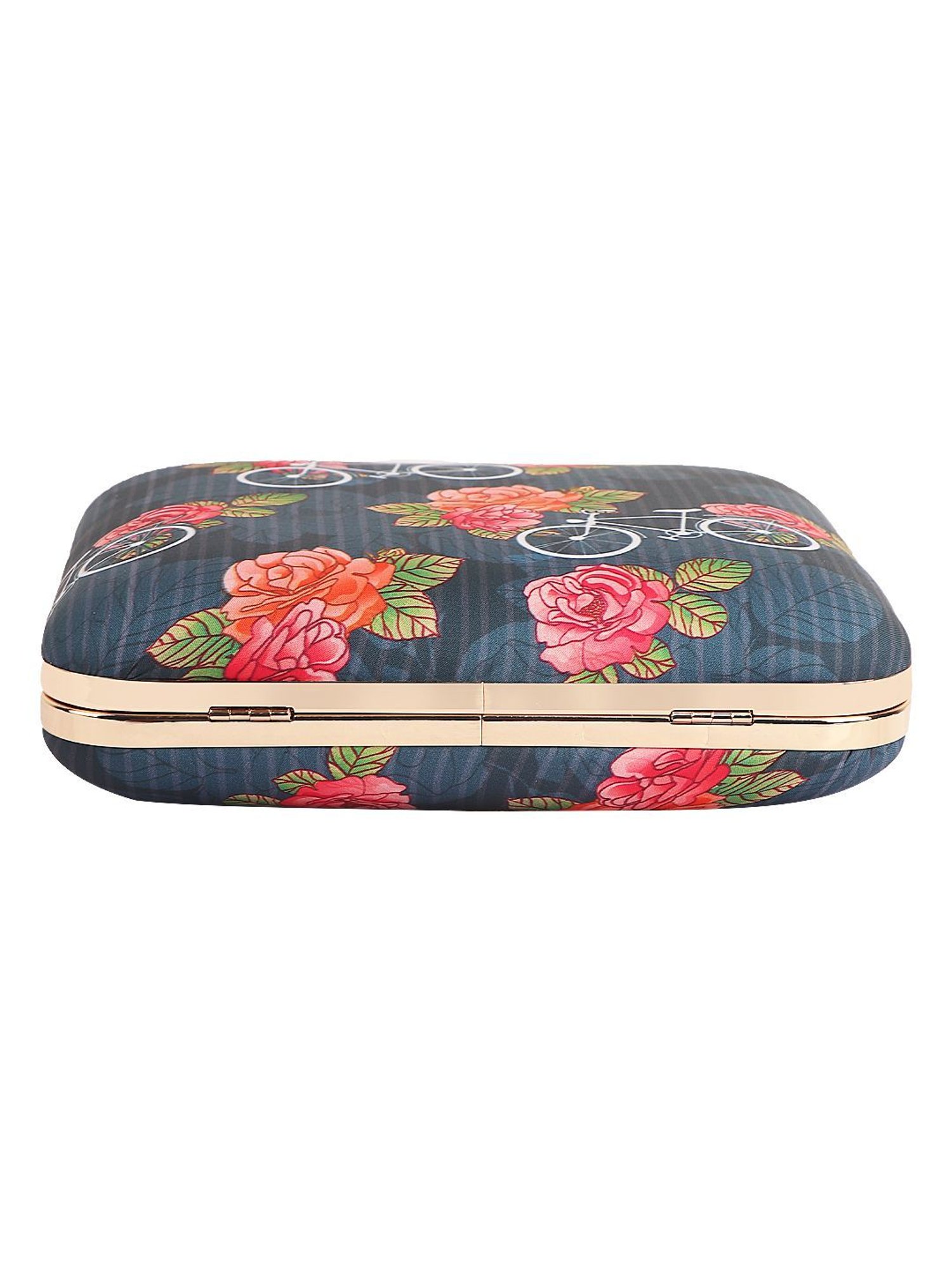 Horra Blue Embellished Clutch