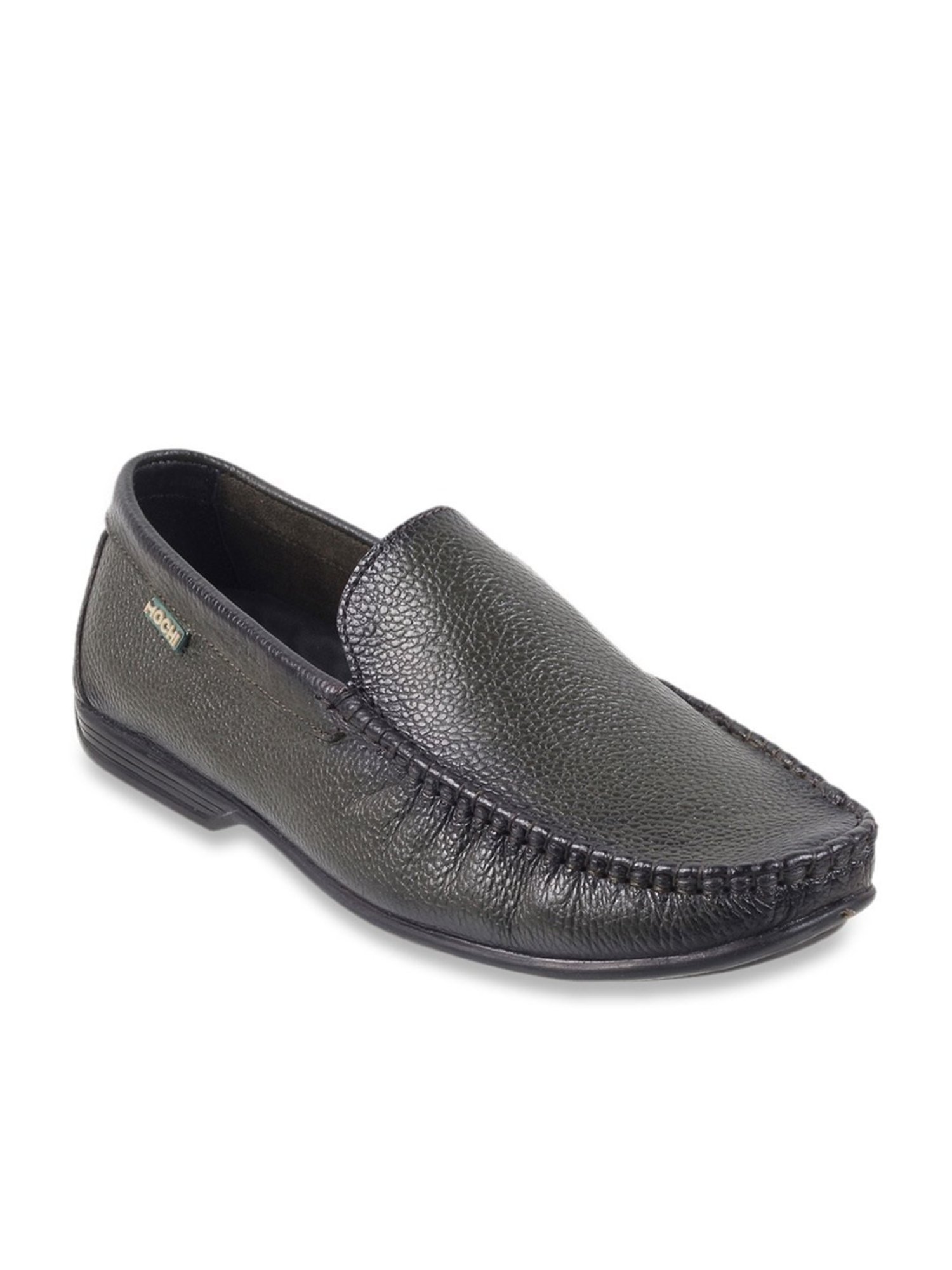 Mochi Men's Olive Casual Loafers