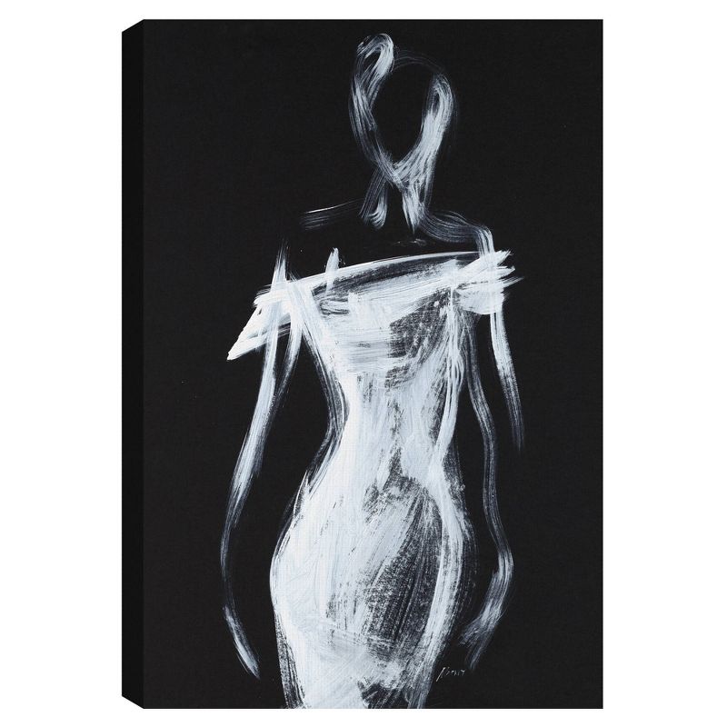 24" x 36" Fashion Silhouette by Shawn Mackey Unframed Wall Canvas - Masterpiece Art Gallery