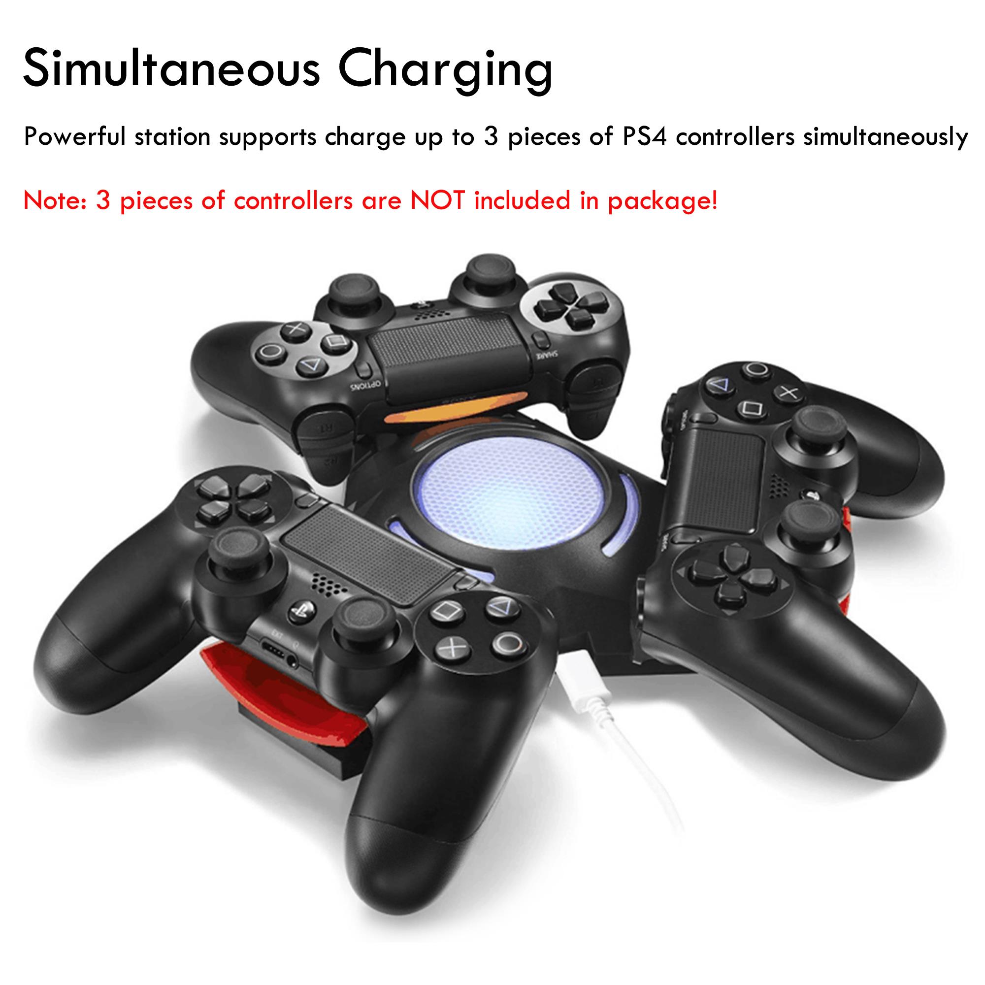 PS4 Controller Charger DualShock Three Controller Charger Triangle Dock for Playstation 4 Controller