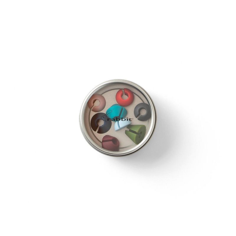 Rabbit 8pc Wine Charms with Magnetic Tin