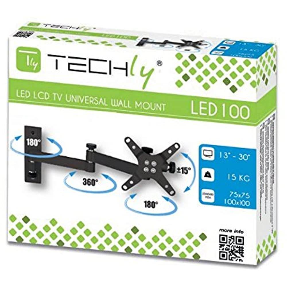 2-Arm Tilt/Swivel TV Wall Mount- 13-30in