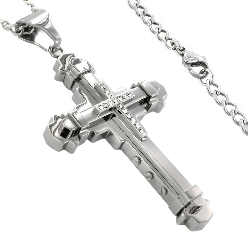 Men's West Coast Jewelry Stainless Steel Brown Leather Braided and Beaded Bracelet