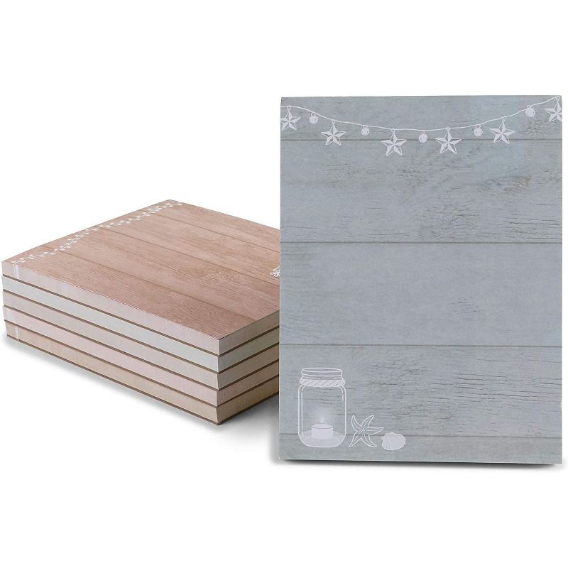 Paper Junkie 6-Pack Mason Jars Memo Note Pads Notepads, 4.5 x 5.5 inch