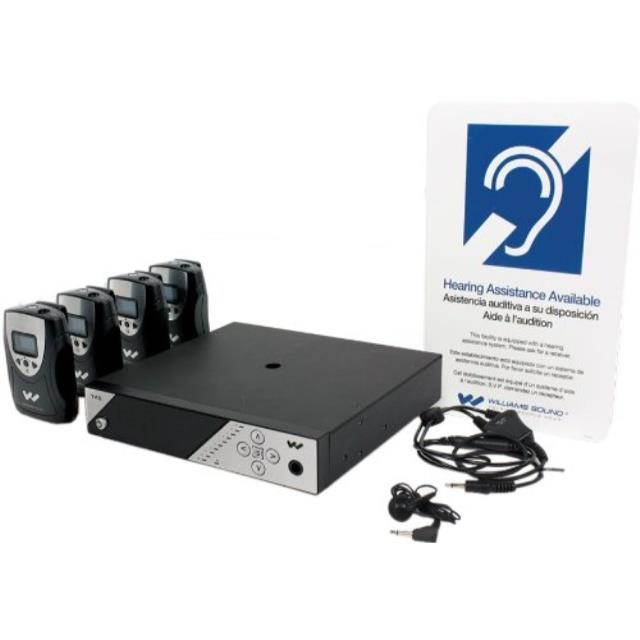 williams sound ppa 458 personal pa fm assistive listening system, up to 1000 operating range, microprocessor controlled, accommodates any number of listeners, adjustable power output
