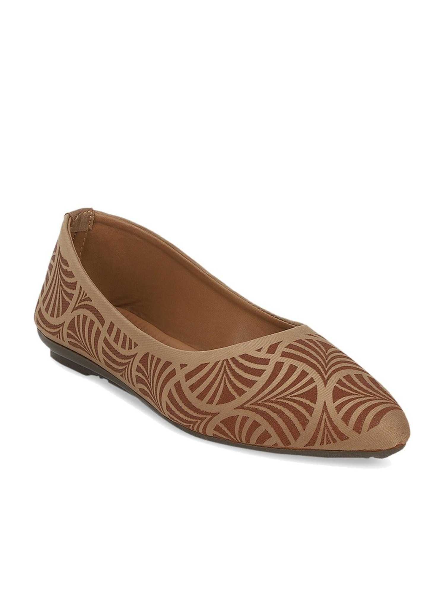 Iconics Women's Brown Flat Ballets