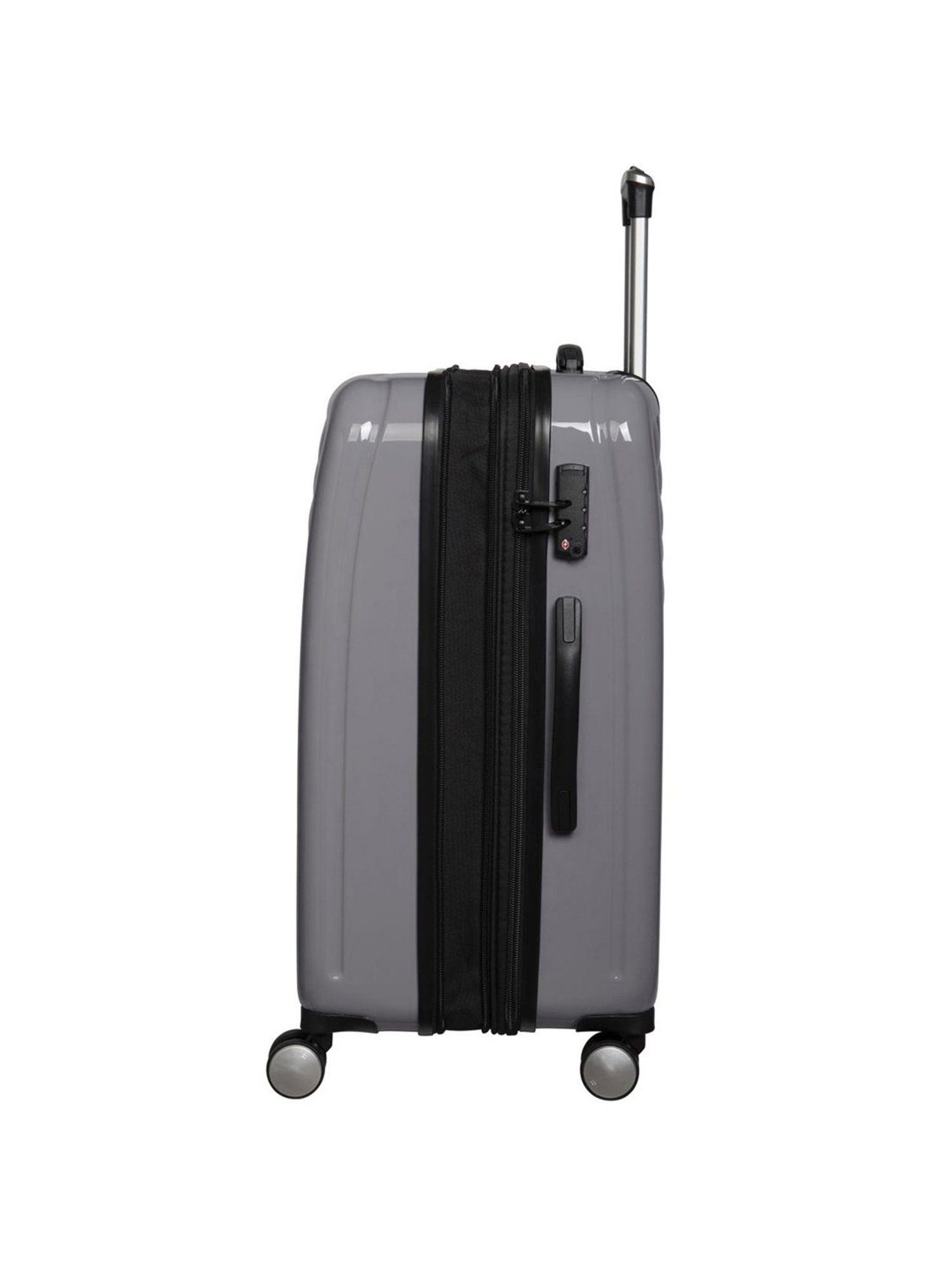 it luggage Fashionista Glossy Grey Cabin-20 inches Expandable Hardsided Trolley Bag with TSA Lock