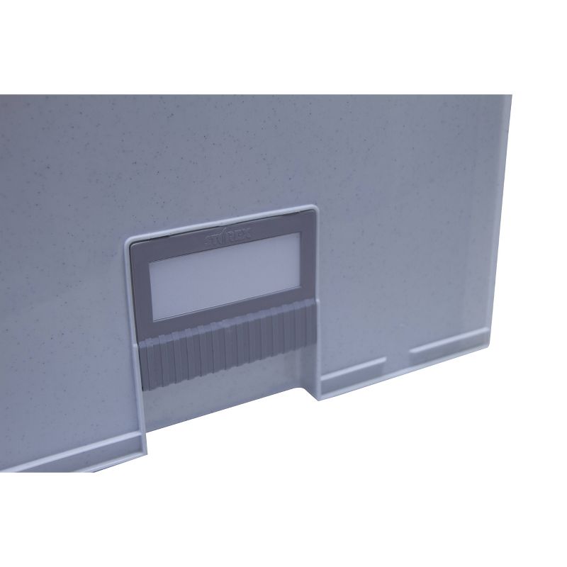 Storex 24" Stackable Plastic Archive Storage Drawer - Gray