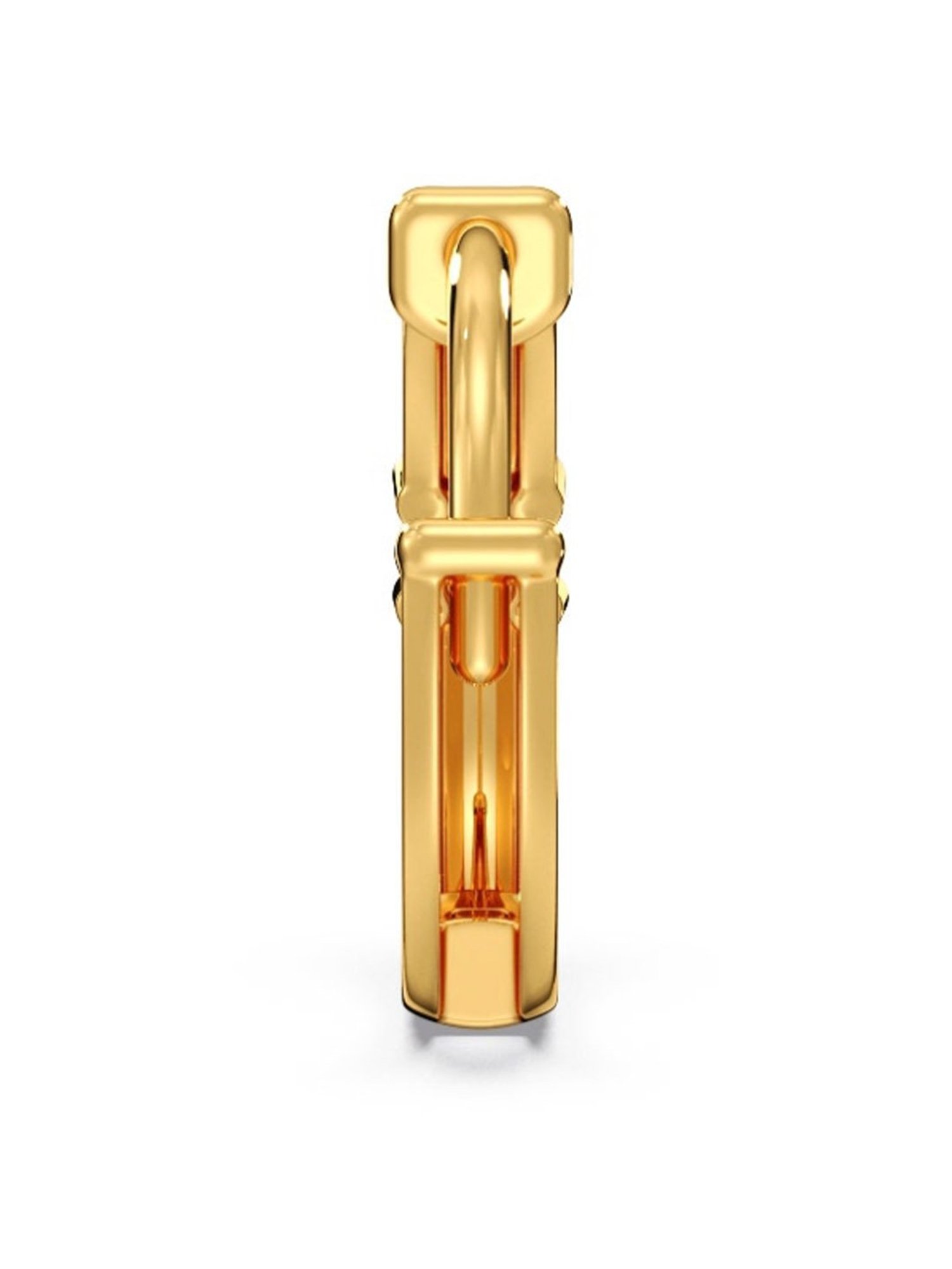 Candere by Kalyan Jewellers Stylish Design 18k Yellow Gold & Certified Diamond Nose Ring