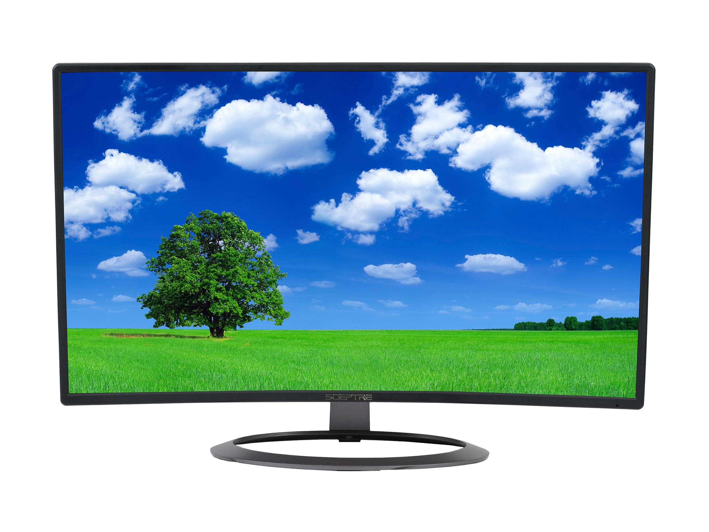 SCEPTRE C248W-1920R 24" (Actual size 23.6") Full HD 1920 x 1080 75Hz 5ms VGA, DisplayPort, HDMI Built-in Speakers LED Backlit Curved Monitor