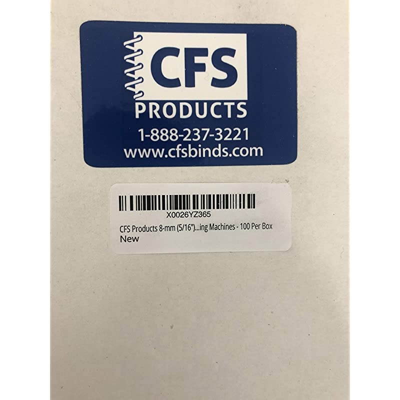 8mm 516 Binding Coils Coil08 PreSized to fit Letter Sized Paper 41 Pitch 4 Holes per inch 12 Long Compatible with GBC Trubind Fellows Binding Machines 100 Per Box