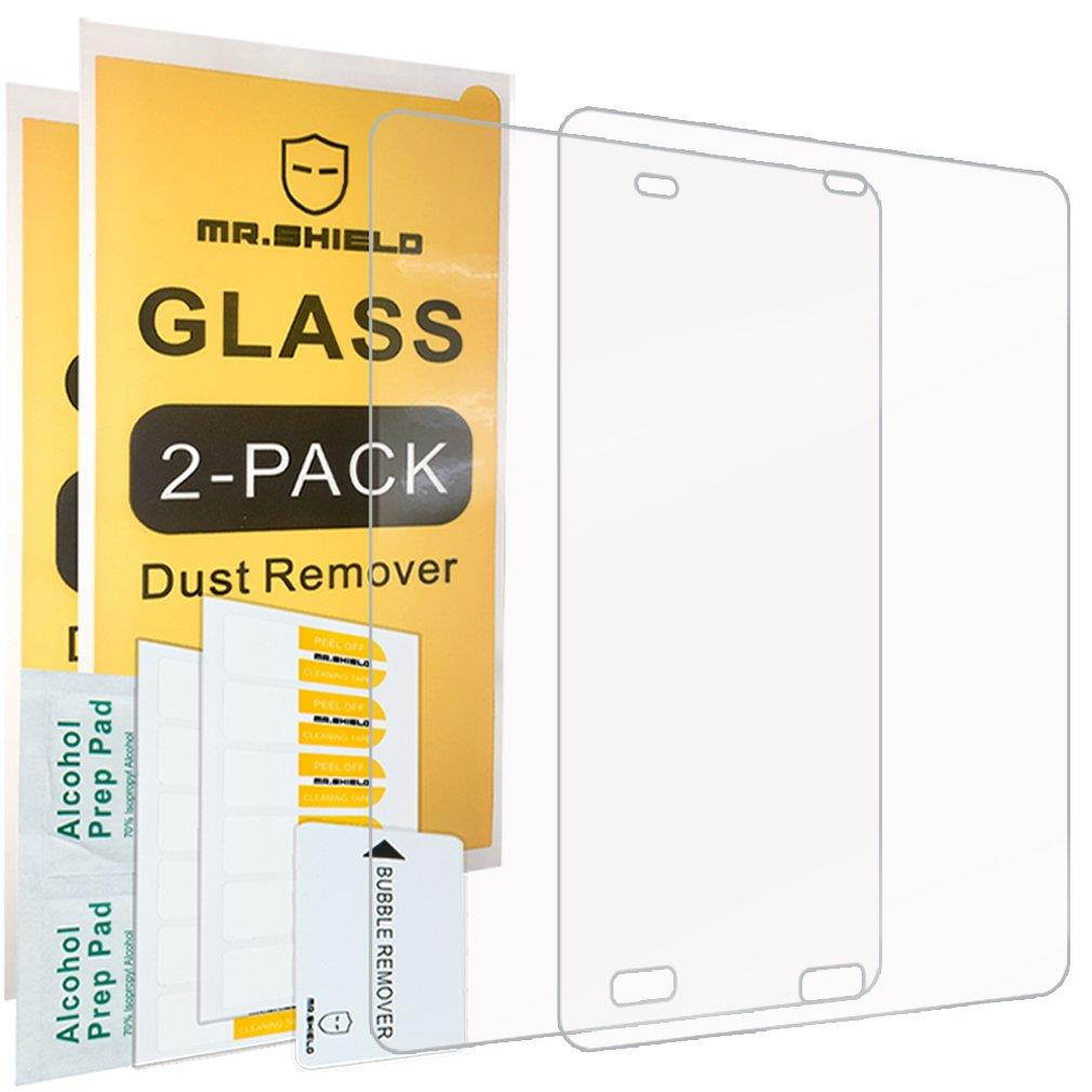 [2-Pack]-Mr Shield for ASUS ZenPad Z8s (ZT582KL) [Tempered Glass] Screen Protector [0.3mm Ultra Thin 9H Hardness 2.5D Round Edge] with Lifetime Replacement Warranty