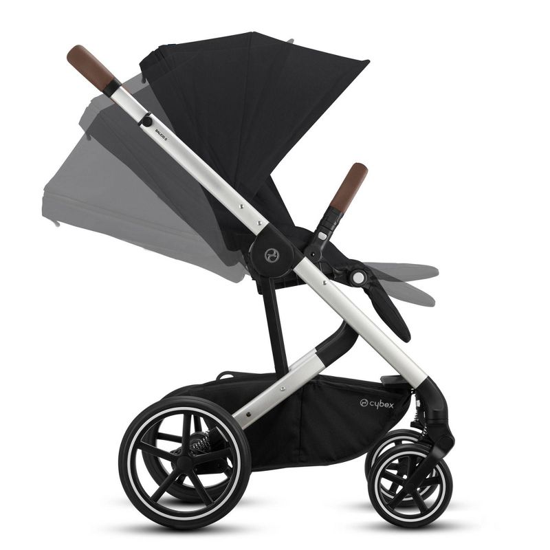 Cybex Eezy S+2 Travel System with Aton 2 Infant Car Seat - Deep Black