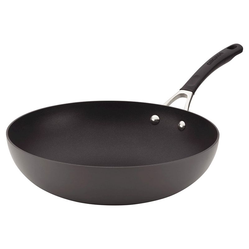 Circulon Innovatum 12" Hard Anodized Nonstick Stir Fry Wok Pan