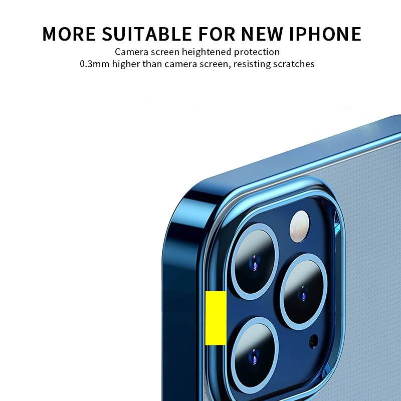 Magnetic Phone Case For iPhone 12 11 Pro Max 12Mini Phonecase Luxury Plating Back Cover For Apple i Phone Skin Shell Protective