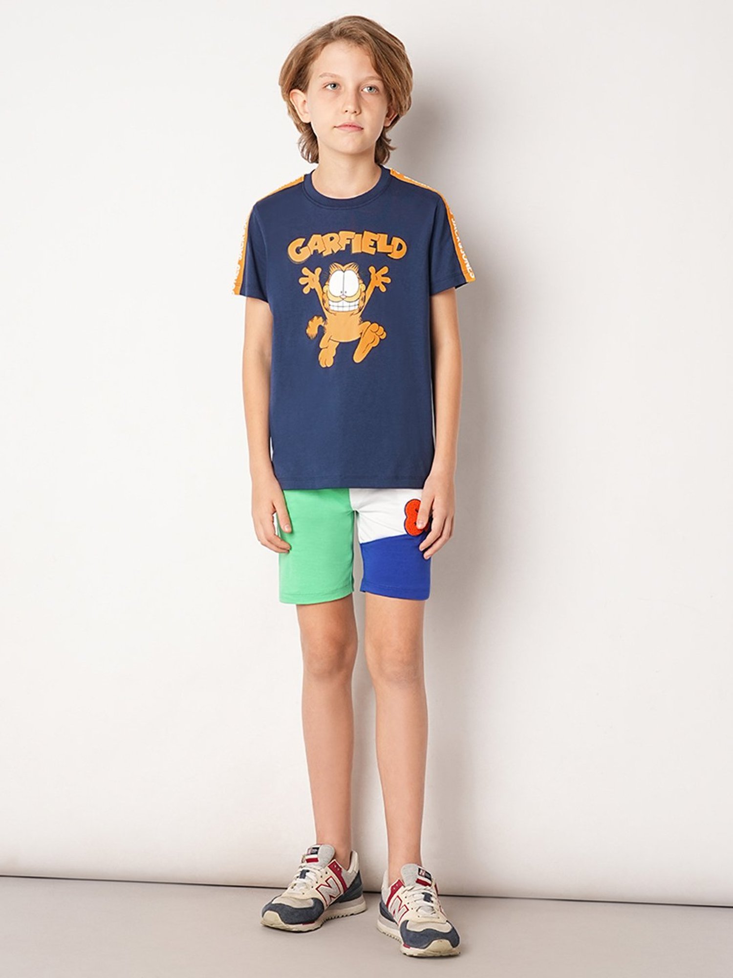 Jack & Jones Junior Navy Printed T-Shirt