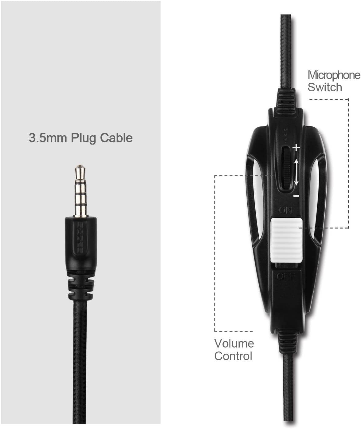SADES SA810 Gaming Headset Stereo Surround Sound Headphones for Xbox One/PS4/PC with 3.5mm Jack Noise Cancelling Mic and Volume Control (Camouflage)