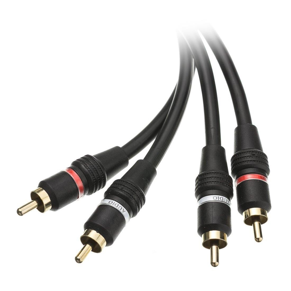CableWholesale 6-Feet 2 RCA Male/2 RCA Male Audio Cable (10R2-02106)