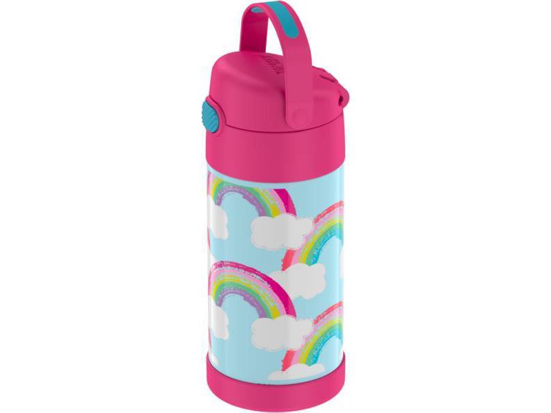 Thermos Rainbow 12oz FUNtainer Water Bottle with Bail Handle - Pink/Blue