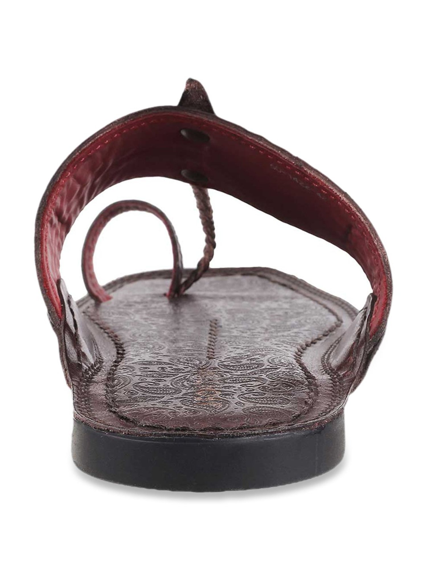 J. Fontini by Mochi Men's Wine Toe Ring Sandals