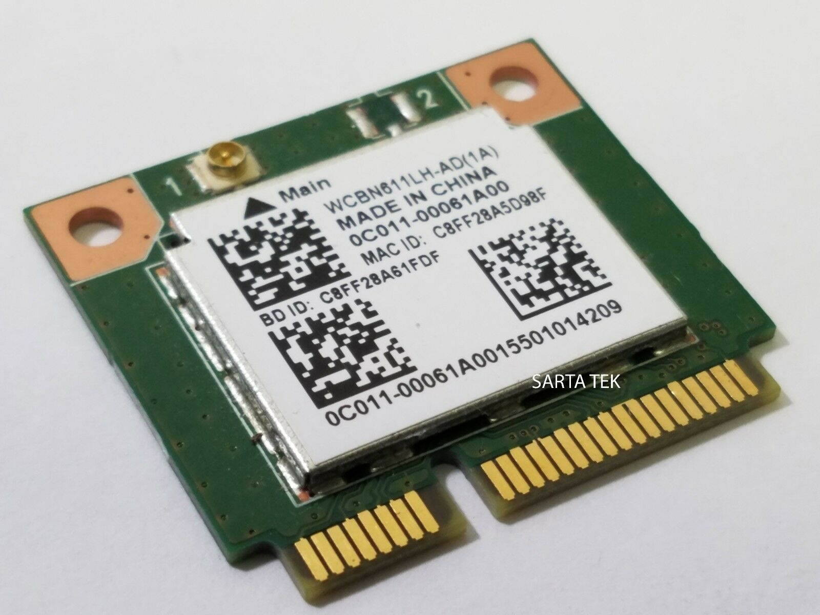 New ASUS 0C011-00061A00 Realtek RTL8723BE 802.11bgn + BT PCIe Half WCBN611LH-AD