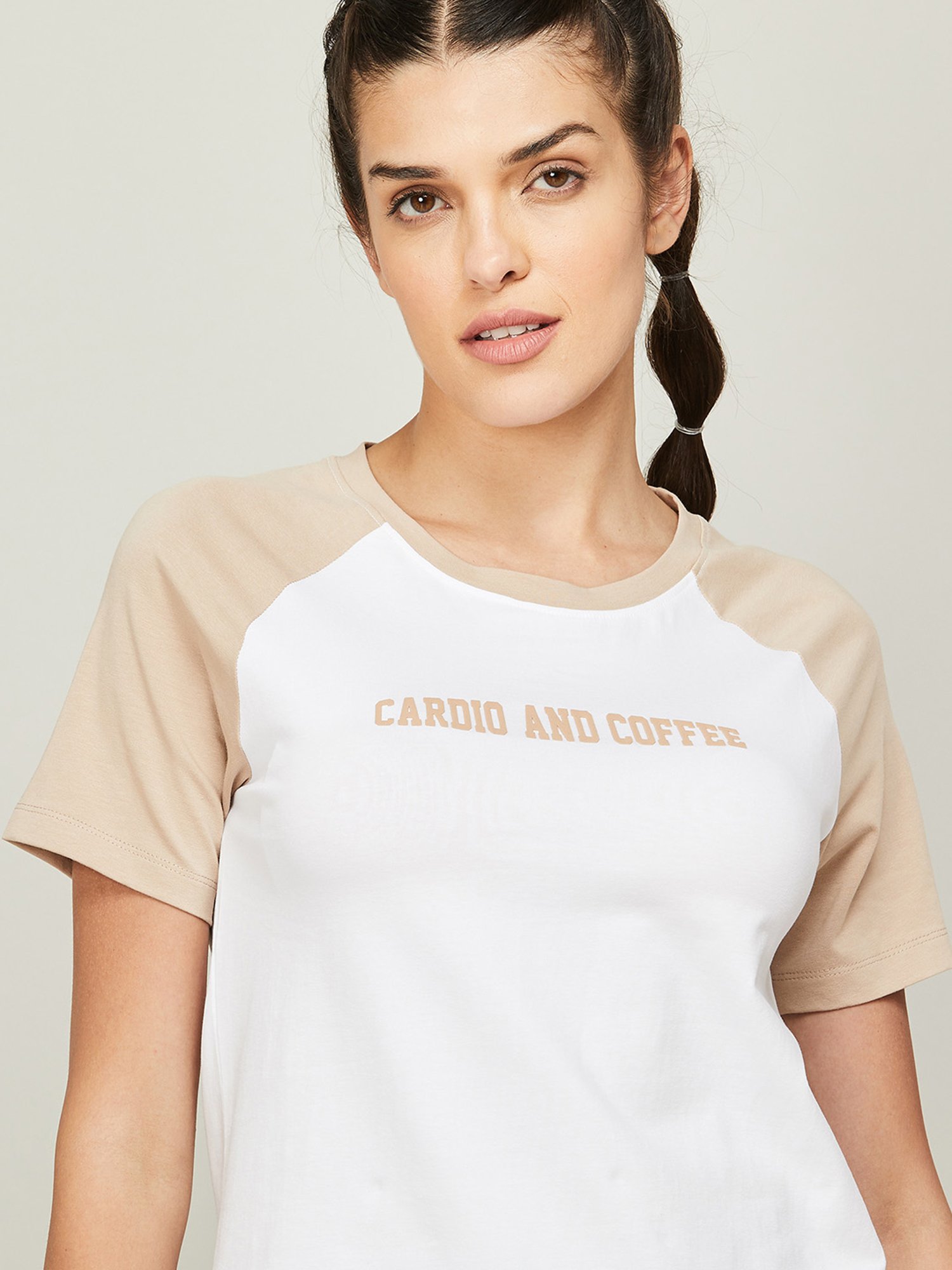 KAPPA White Regular Fit Sport T-Shirt