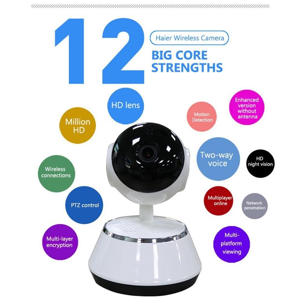 Lejiahong Mini Home Monitor WIFI Camera HD Wireless Smart Camera Nigh Vision Remote Surveillance Home Security Camera