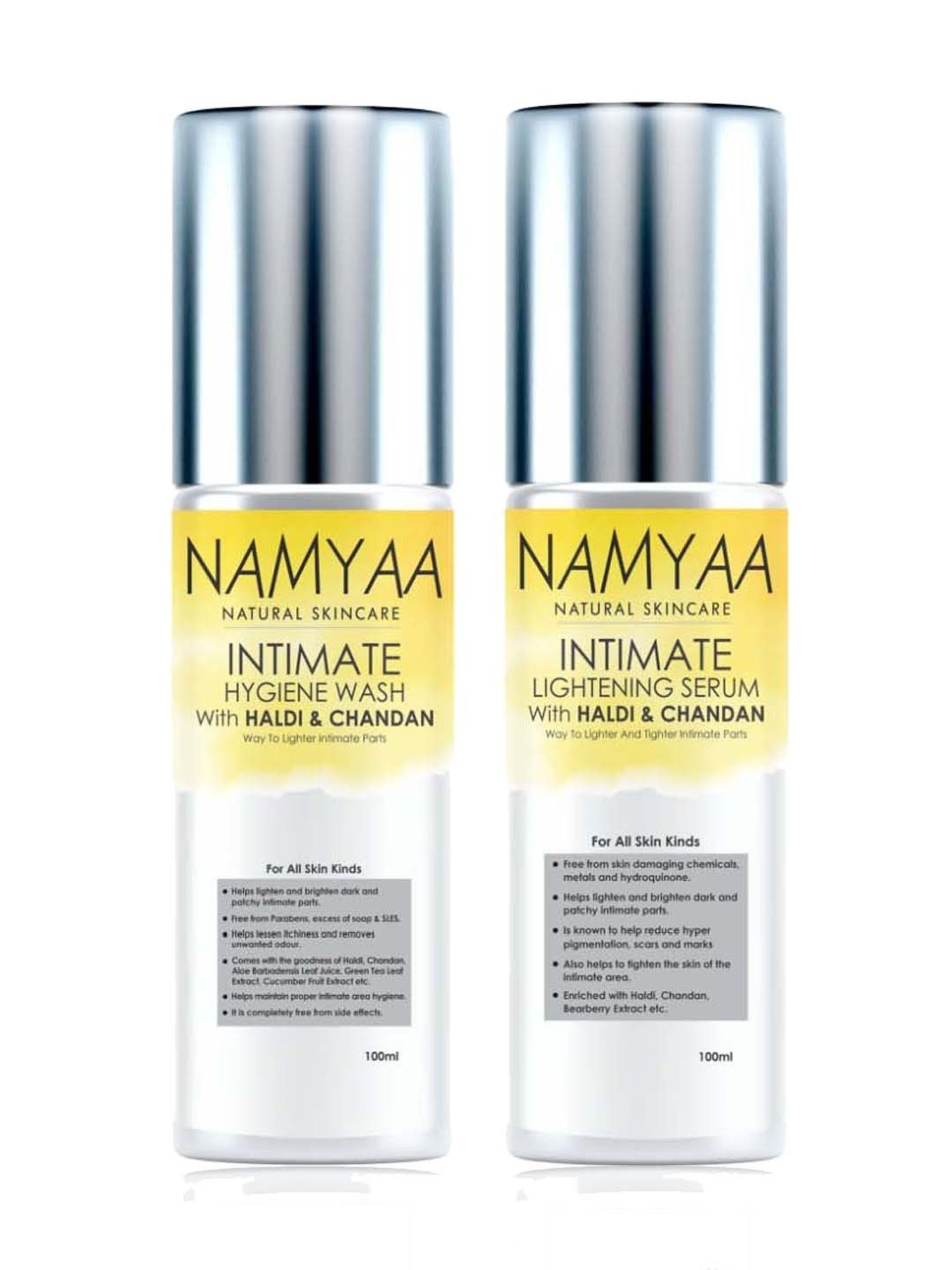 Namyaa Haldi Chandan Whitening Serum & Intimate Hygiene Wash