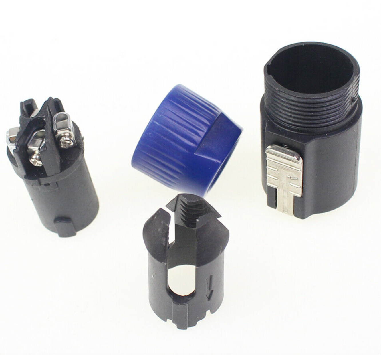 10Pcs Speakon 4 Pin Male Plug Compatible Audio Cable Connectors High Quality