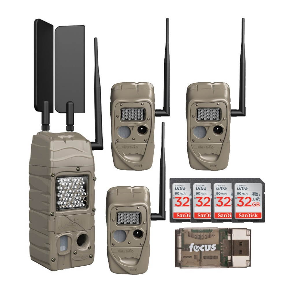 Cuddeback CuddeLink PowerHouse IR Cell Trail Camera (AT&T Model) Bundle