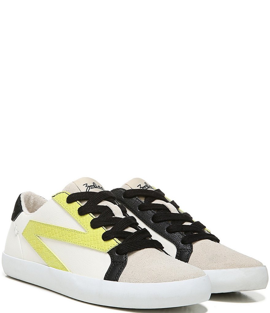 Kendall + Kylie Women's Anthracite Leopard EZORA 2.0 Low Top Lace Up Multi Sneakers