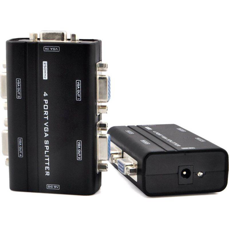 HDMI to VGA 5 Pack  GoldPlated HDMI to VGA Adapter Male to Female for Computer Desktop Laptop PC Monitor Projector HDTV Chromebook Raspberry Pi Roku Xbox and More Black