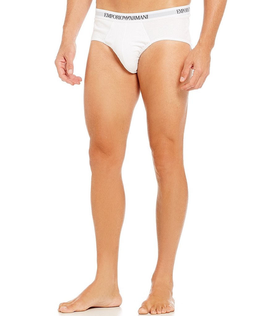 Emporio Armani Pure Cotton Briefs Assorted 3-Pack