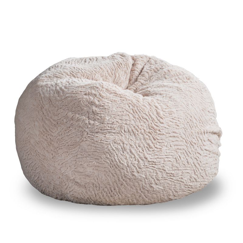 Axelle Faux Sheep Accent Lounger White - Picket House Furnishings