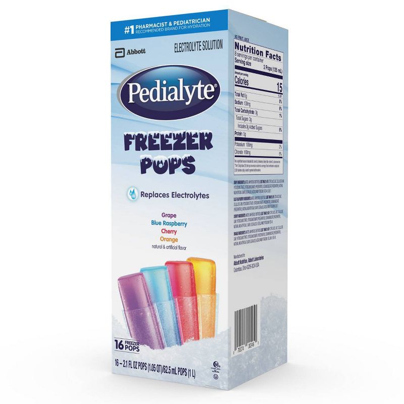 Pedialyte Electrolyte Solution Freezer Pops Variety Pack - 33.6oz