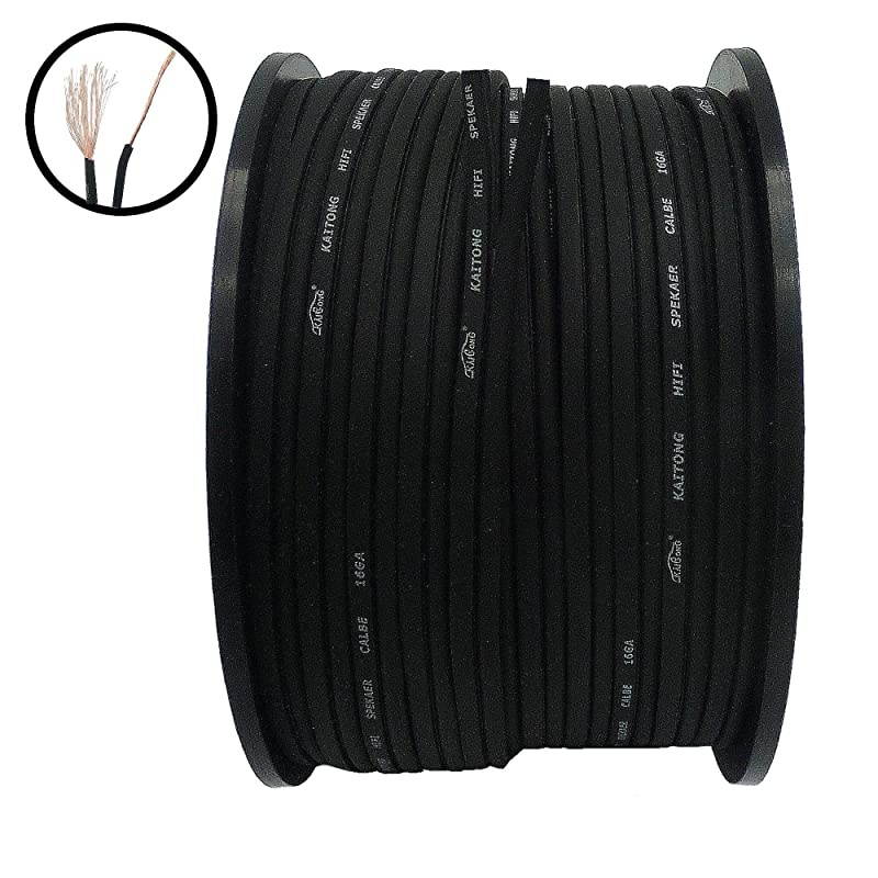 Gauge Speaker Cable Speaker Wire 100Feet Black