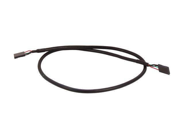 (2 Pack) Tekit 18inch Internal 5-Pin USB IDC Motherboard Header Female to Female F/F Extension Cable (Female to Female)