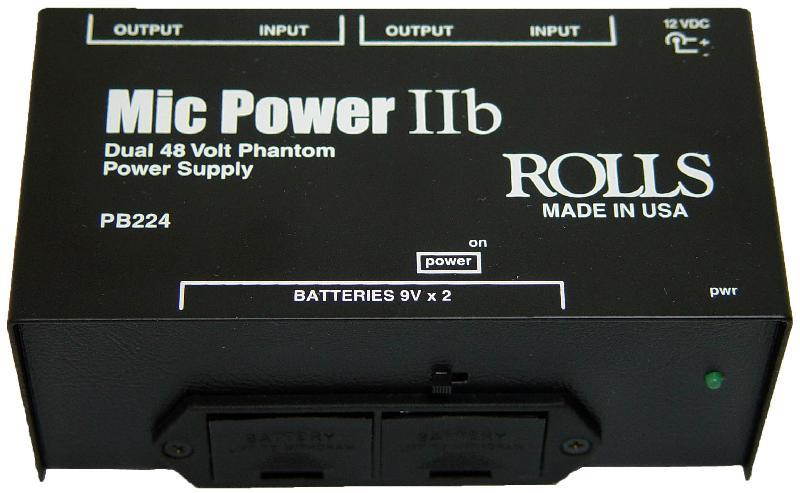 Rolls Corporation PB224 Dual Battery Powered Phantom Adapter