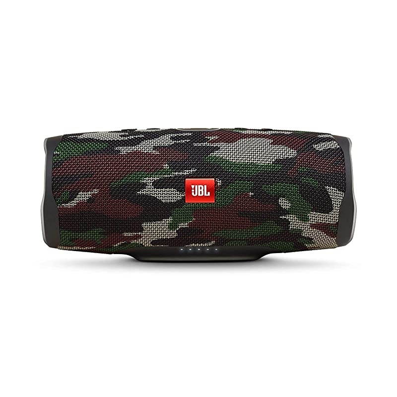 Charge 4 Waterproof Wireless Bluetooth Speaker Bundle with Portable Hard Case Camouflage