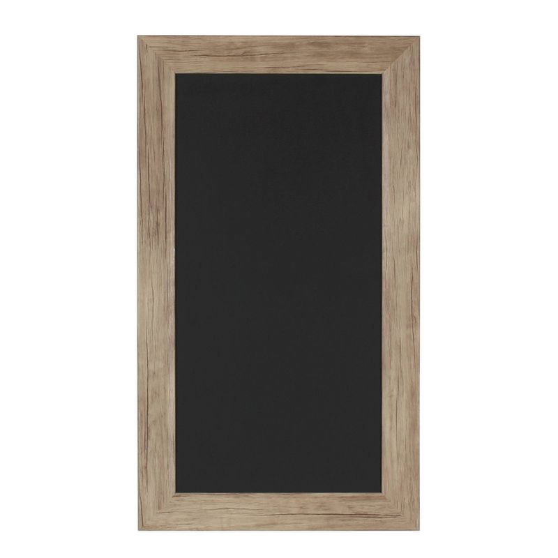 22" x 32" Cates Barn Door Wood Framed Chalkboard Rustic Brown - Kate and Laurel