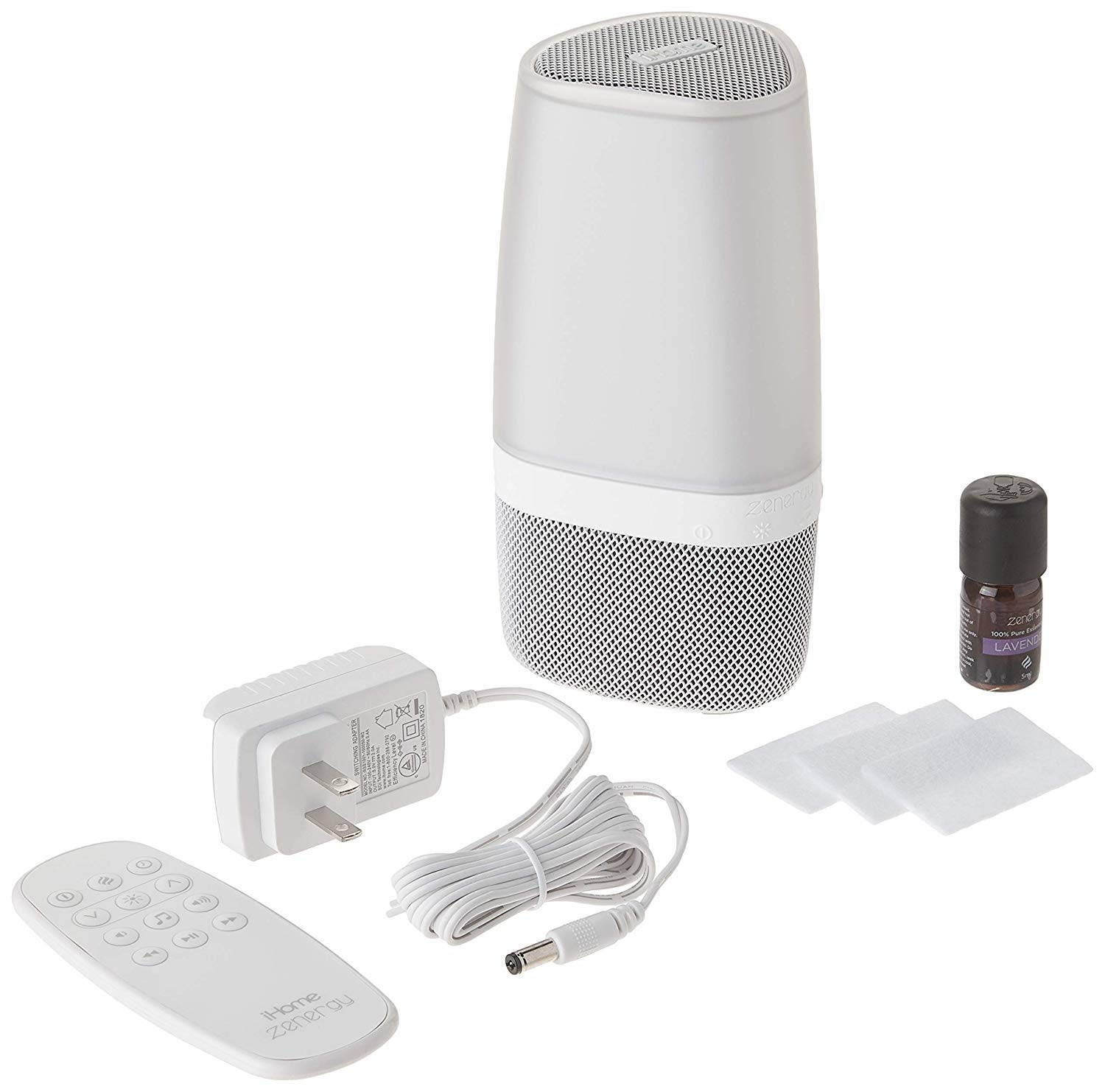 iHome Zenergy Aromatherapy Bluetooth Speaker Sound Machine Open Your Senses, Light Therapy, Sound Therapy, Color Changing, Relax to Zen Therapy Soothing Sounds & Aromatherapy Oils Sleep Easy!