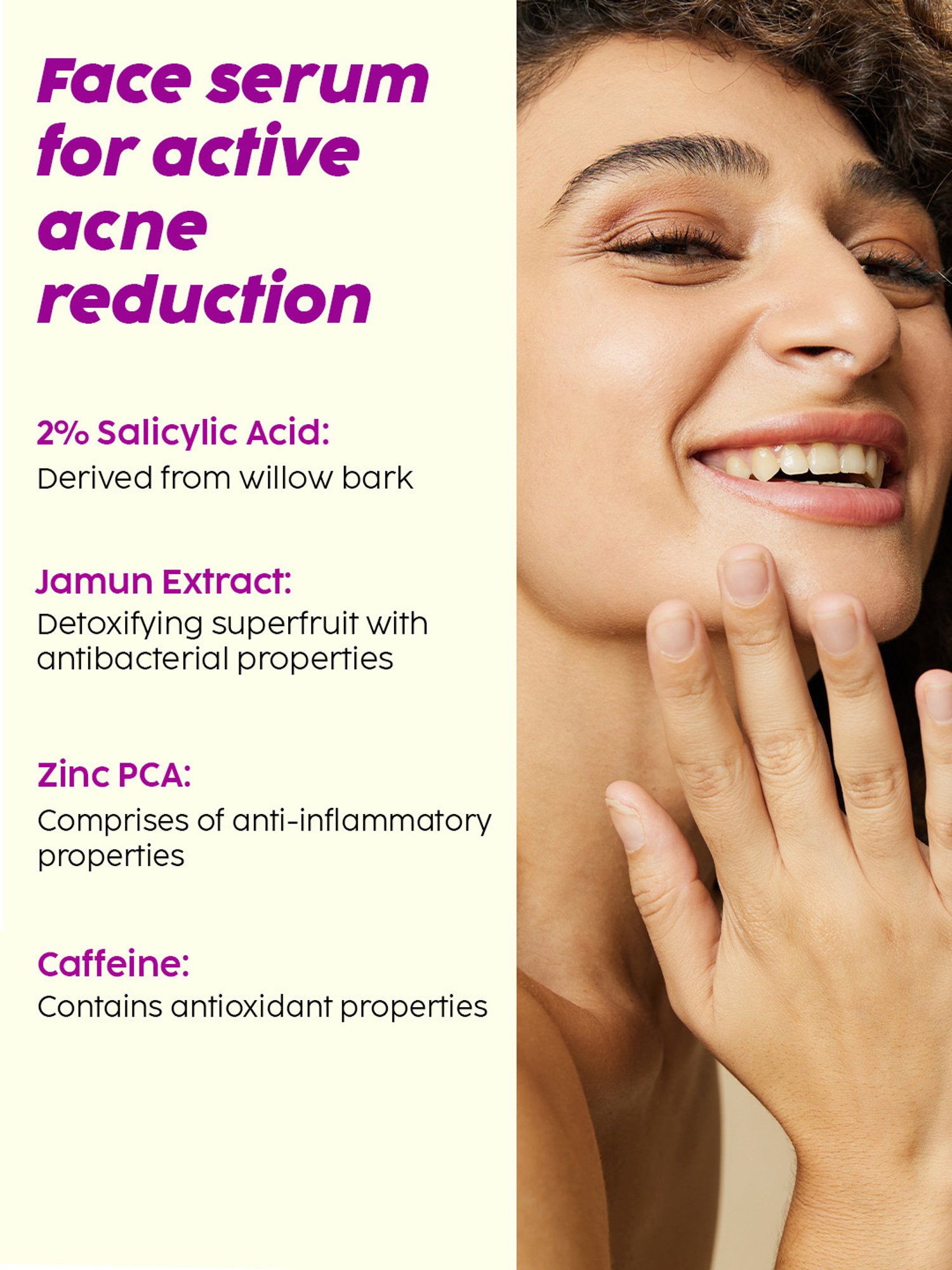 PLIX THE PLANT FIX Jamun Active Acne Smoothie Moisturizer & Control Dewy Serum Combo